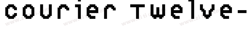 Courier Twelve字体转换
